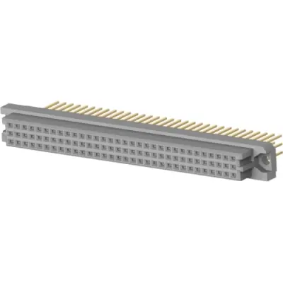 Female connector, type C, 96 pole, a-b-c, pitch 2.54 mm, press-in connection, straight, gold-plated, 1-148057-5 - 1