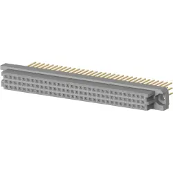 Female connector, type C, 96 pole, a-b-c, pitch 2.54 mm, press-in connection, straight, gold-plated, 1-148057-5
