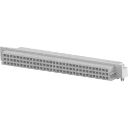 Female connector, type R, 96 pole, a-b-c, pitch 2.54 mm, solder pin, angled, gold-plated, 5650895-4
