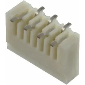 FPC connectors, 7 pole, 1 row, pitch 1 mm, solder pin, tin-plated, 84982-7 - 1