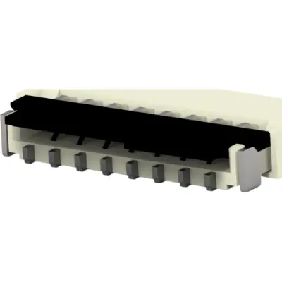 FPC connectors, 25 pole, 2 rows, pitch 0.3 mm, solder pin, gold-plated, 2-2328724-5 - 1