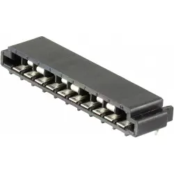 FFC connector, 8 pole, 1 row, pitch 2.54 mm, solder pin, tin-plated, 5-520314-8