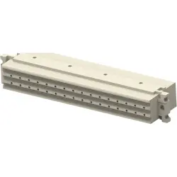 Female connector, type F, 48 pole, pitch 2.54 mm, straight, 1-166569-0