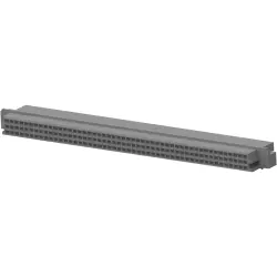 Female connector, type R, 150 pole, a-b-c, pitch 2.54 mm, press-in connection, angled, tin-plated, 5148295-5
