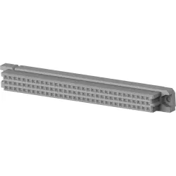 Female connector, type C, 48 pole, a-b-c, pitch 2.54 mm, solder pin, straight, tin-plated, 5535071-4