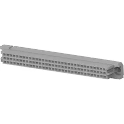 Female connector, type C, 96 pole, a-b-c, pitch 2.54 mm, solder pin, straight, tin-plated, 5535090-9