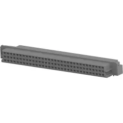 Female connector, type R, 96 pole, a-b-c, pitch 2.54 mm, solder pin, angled, tin-plated, 650461-4