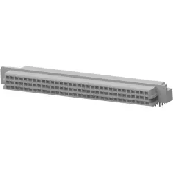 Female connector, type R, 96 pole, a-b-c, pitch 2.54 mm, solder pin, straight, tin-plated, 650462-4