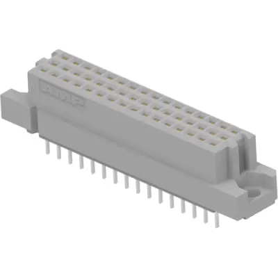 Female connector, type C, 32 pole, pitch 2.54 mm, solder pin, straight, tin-plated, 650466-4 - 1
