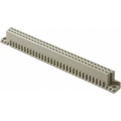 Female connector, type B, 64 pole, a-b, pitch 2.54 mm, solder pin, straight, gold-plated, 650859-5 - 1
