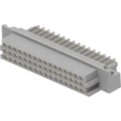 Female connector, 48 pole, pitch 2.54 mm, solder pin, angled, tin-plated, 650868-4