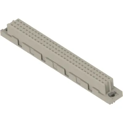 Female connector, type C, 96 pole, a-b-c, pitch 2.54 mm, solder pin, straight, 8-1393640-9 - 1