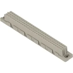Female connector, type C, 96 pole, a-b-c, pitch 2.54 mm, solder pin, straight, 8-1393640-9