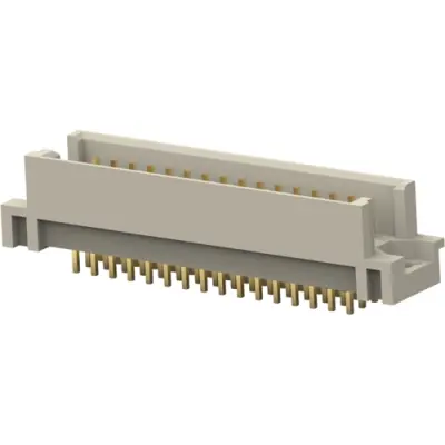 Male connector, 48 pole, a-b-c, pitch 2.54 mm, solder pin, straight, 2-1393659-6 - 1