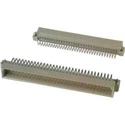 Male connector, type C, 64 pole, AC, pitch 2.54 mm, solder pin, angled, gold-plated, 536356-5