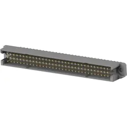 Male connector, 32 pole, a-b-c, pitch 2.54 mm, press-in connection, angled, 5536019-5