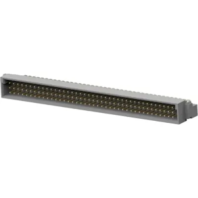 Male connector, type C, 120 pole, a-b-c, pitch 2.54 mm, solder pin, angled, gold-plated, 5650949-5 - 1