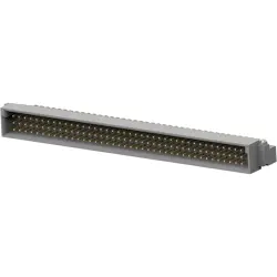 Male connector, type C, 120 pole, a-b-c, pitch 2.54 mm, solder pin, angled, gold-plated, 5650949-5
