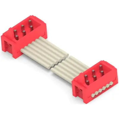 Connection cable, 150 mm, plug straight to plug straight, 0.081 mm², AWG 28, 1483351-2 - 1