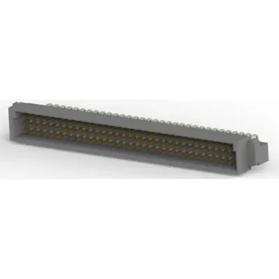 Male connector, 96 pole, a-b-c, pitch 2.54 mm, solder pin, angled, 5650473-5 - 1