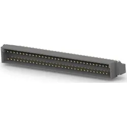 Male connector, type C, 64 pole, a-c, pitch 2.54 mm, solder pin, angled, gold-plated, 5650951-5