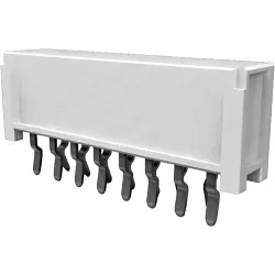 Connector, 4 pole, 1 row, pitch 1.25 mm, solder pin, socket, tin-plated, 84534-4