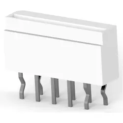 Connector, 10 pole, 1 row, pitch 1 mm, solder pin, socket, tin-plated, 1-84984-0