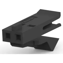 Connector, 2 pole, 1 row, pitch 2.54 mm, socket, 487526-1