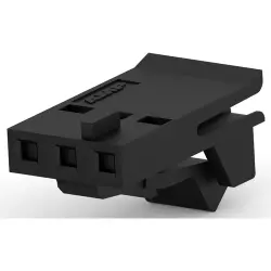 Connector, 3 pole, 1 row, pitch 2.54 mm, socket, 487526-2