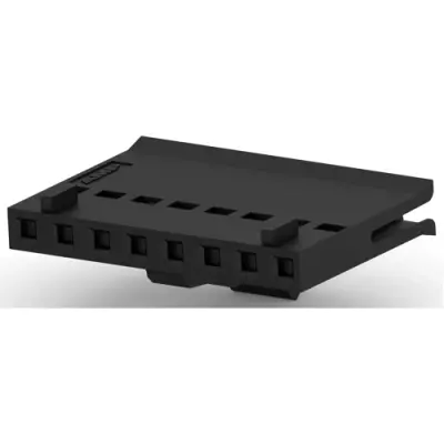 Connector, 8 pole, 1 row, pitch 2.54 mm, socket, 487526-7 - 1