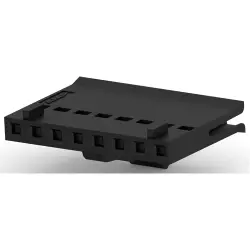 Connector, 8 pole, 1 row, pitch 2.54 mm, socket, 487526-7