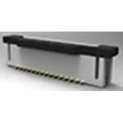 Connector, 3 pole, 1 row, pitch 1 mm, SMD, socket, gold-plated, 1734248-3