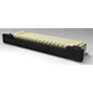 Connector, 18 pole, 1 row, pitch 1 mm, SMD, socket, tin-plated, 1-84953-8 - 1