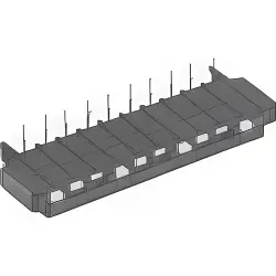 Connector, 4 pole, 1 row, pitch 2.54 mm, solder pin, socket, tin-plated, 5-520314-4
