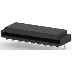 Connector, 8 pole, 1 row, pitch 2.54 mm, solder pin, socket, tin-plated, 5-487508-7