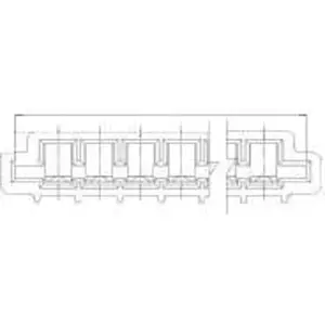 Connector, 8 pole, 1 row, pitch 2.54 mm, solder pin, socket, tin-plated, 5-487509-7 - 1