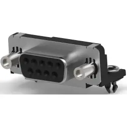D-Sub socket, 9 pole, standard, equipped, angled, solder pin, 5788797-1