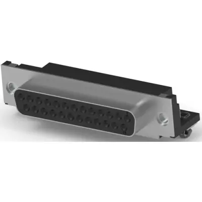 D-Sub socket, 25 pole, standard, equipped, angled, solder pin, 5788800-2 - 1
