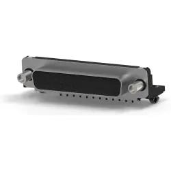 D-Sub socket, 25 pole, standard, equipped, angled, solder pin, 5788801-1