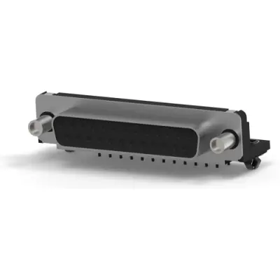 D-Sub socket, 25 pole, standard, equipped, angled, solder pin, 5788801-1 - 1