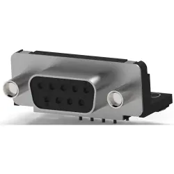 D-Sub socket, 9 pole, standard, equipped, angled, solder pin, 5788803-1