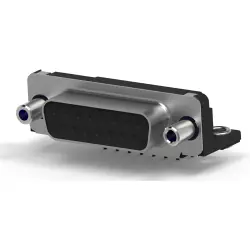 D-Sub socket, 15 pole, standard, equipped, angled, solder pin, 5745782-6