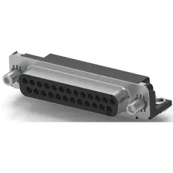 D-Sub socket, 25 pole, standard, equipped, angled, solder pin, 5745783-3