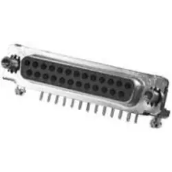 D-Sub socket, 37 pole, standard, equipped, angled, solder pin, 747847-4