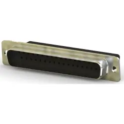 D-Sub plug, 37 pole, standard, unequipped, straight, crimp connection, 205210-8