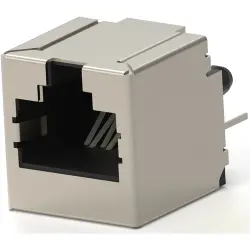 Socket, RJ45, 8 pole, 8P8C, Cat 5, solder connection, through hole, 6368150-3