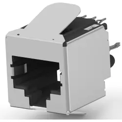 Socket, RJ45, 8 pole, 8P8C, Cat 5, press-fit, through hole, 6116418-1