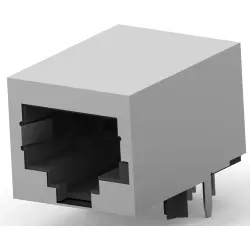 Socket, RJ45, 8 pole, 8P8C, Cat 5e, solder connection, through hole, 6116526-1