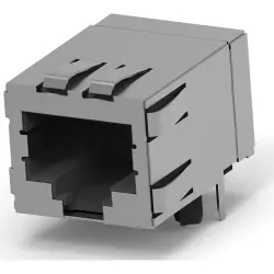 Socket, RJ45, 8 pole, 8P8C, Cat 5e, solder connection, through hole, 5406299-1