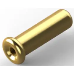 Single plug-in socket, 1 pole, copper beryllium for semiconductors, resistors, capacitors, 2-330808-8